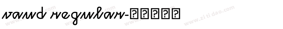 vaud regular字体转换